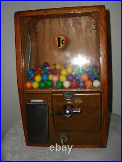 Vintage 50's Working Great 1 Cent Baby Grand Victor Vending Machine Corp Chicago