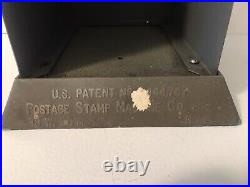 Vintage 5 & 10 Cent US Postage Stamp Dispenser Counter Coin Vending Machine &Key