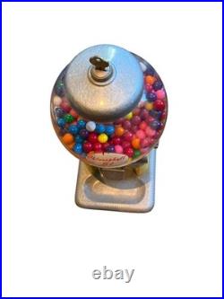 Vintage 5 Cent Chlorophyll Gum Ball Dispenser With Original Key