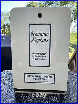 Vintage 5 Cent Feminine Napkin Dispenser