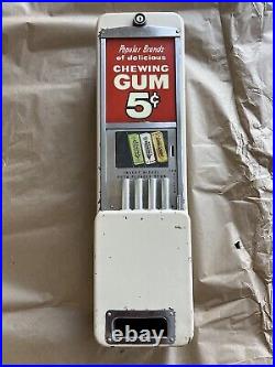 Vintage 5 Cent Gum Vending Machine by Rowe Manufacturing