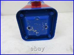 Vintage 5 Cent Gumball Machine UNIVERSAL VENDORS OF ST. LOUIS- RED & Blue
