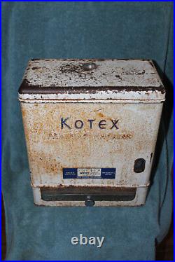 Vintage 5 Cent Kotex Feminine Napkin Dispenser Vending Machine