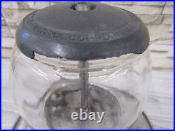 Vintage 5 Cent Nickel Adams-Fairfax Fresh Nut Peanut Gumball Candy Machine withKey