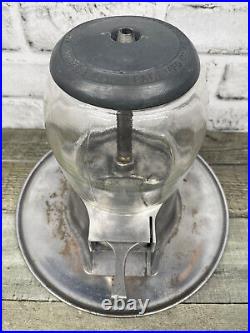 Vintage 5 Cent Nickel Adams-Fairfax Fresh Nut Peanut Gumball Candy Machine withKey