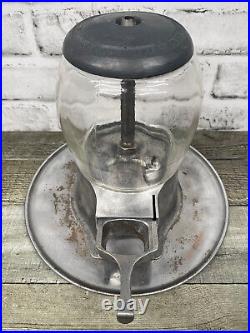 Vintage 5 Cent Nickel Adams-Fairfax Fresh Nut Peanut Gumball Candy Machine withKey