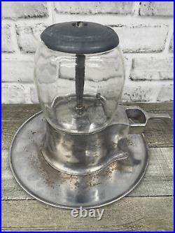 Vintage 5 Cent Nickel Adams-Fairfax Fresh Nut Peanut Gumball Candy Machine withKey