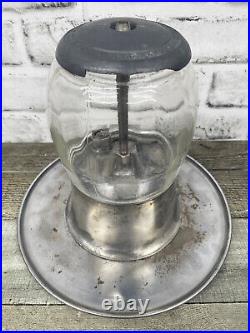 Vintage 5 Cent Nickel Adams-Fairfax Fresh Nut Peanut Gumball Candy Machine withKey