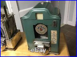 Vintage 5 Cent Shipman MFG. Co. Spin-It Horse Race Countertop Vending Machines