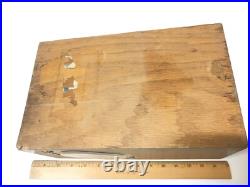 Vintage 5 Cent Victor Vending Baby Grand Wooden Glass Gum Ball Machine No Key