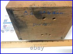 Vintage 5 Cent Victor Vending Baby Grand Wooden Glass Gum Ball Machine No Key