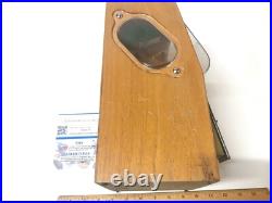 Vintage 5 Cent Victor Vending Baby Grand Wooden Glass Gum Ball Machine No Key