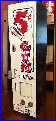 Vintage 5 Cent Wrigleys Gum and Life Savers Dispenser Shipman Mfg Co