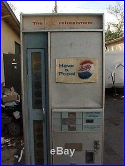 Vintage 60's Vendorlator Vf117a-smp Pepsi Vending Machine 78 Tall, Gets Cold