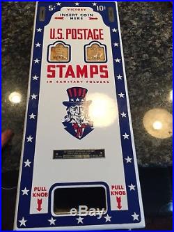 Vintage 60s USPS stamp vending machine old US Post Office collectible