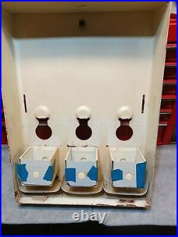 Vintage 70's 4 Row Condom Sexy Pictures Oil Lube Vending Machine. 50 Coin Op
