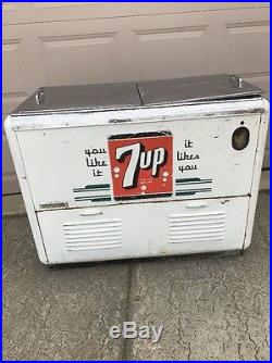 Vintage 7up Quikold Ice Chest Cooler Machine Coca Cola Pepsi Rare