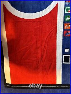 Vintage 80s Pepsi Cola Vending Machine Beach Bath Towel Promo Advertise Made USA