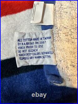 Vintage 80s Pepsi Cola Vending Machine Beach Bath Towel Promo Advertise Made USA