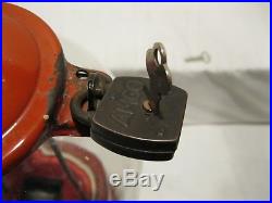 Vintage ADVANCE PEANUT MACHINE, Wide Mouth, 1923 Gumball with AMCO LOCK & KEY