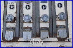 Vintage ART DECO 1 Cent NUTS Coin Op Operated 4 Unit PEANUT Vending Machine