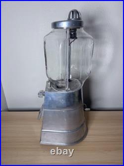 Vintage ASCO 1940s Hot Peanuts Vending Machine / 5 cents Gumball Nuts Dispenser