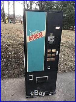 Vintage A-Treat Soda Vending Machine Working Extremely Rare Bottles Cans Atreat