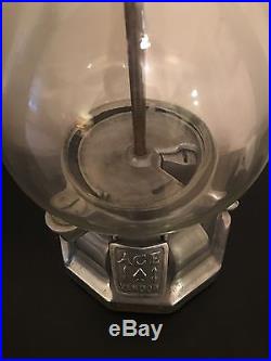 Vintage Ace Vendor Gumball Peanut Dispenser Coin Operated WME 44