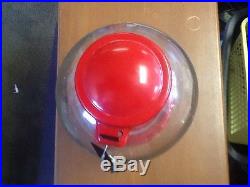Vintage Acorn Red 1cent bubble gum machine GLASS GLOBE