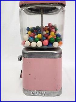 Vintage Acorn Retarded Children Can Be Helped Fundraiser Pink Gumball Machine