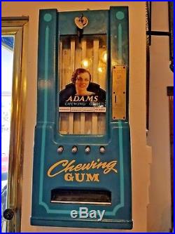 Vintage Adam's Gum Dispenser with Key Restored