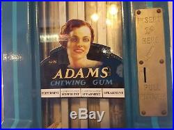 Vintage Adam's Gum Dispenser with Key Restored
