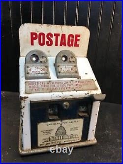 Vintage American Postmaster Dillon Mfg. Co US Postage Stamp Vending Machine Rare