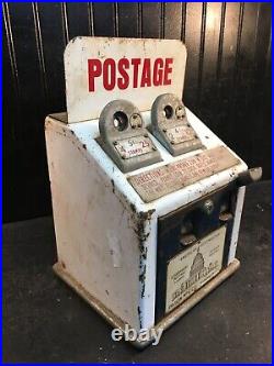 Vintage American Postmaster Dillon Mfg. Co US Postage Stamp Vending Machine Rare
