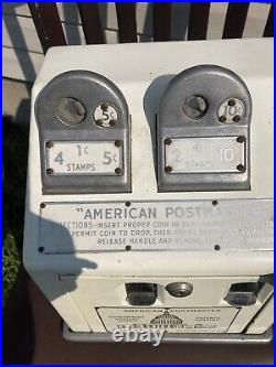 Vintage American Postmaster Dillon Mfg. Co US Postage Stamp Vending Machine Rare