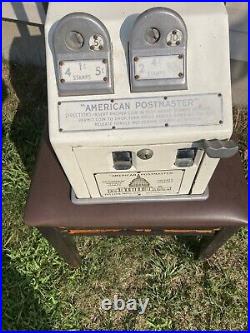 Vintage American Postmaster Dillon Mfg. Co US Postage Stamp Vending Machine Rare