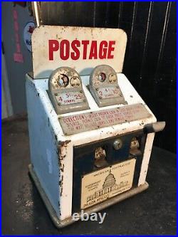 Vintage American Postmaster Dillon Mfg. Co US Postage Stamp Vending Machine Rare