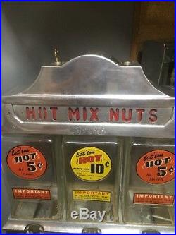 Vintage Antique 1947 Ajax Challenger Hot Nut Machine Coin Operated