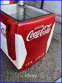 Vintage Antique 1948 Coca Cola Bottle Cavalier Cooler Machine Large Metal