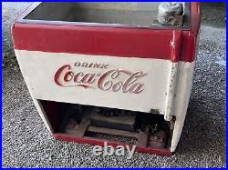 Vintage Antique 1948 Coca Cola Bottle Cavalier Cooler Machine Large Metal