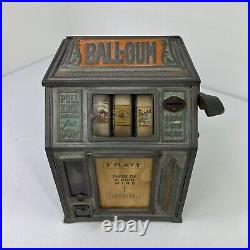 Vintage Antique GROETCHEN Ball Gum Machine G118 DANDY VENDER Slot Machine NICE
