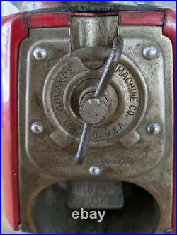 Vintage Antique Gumball Advance Machine Company Chicago For Parts