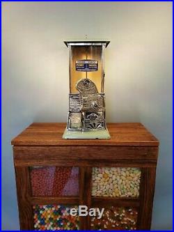 Vintage Antique Master Penny Nickel Gooseneck Gumball Peanut Vending Machine