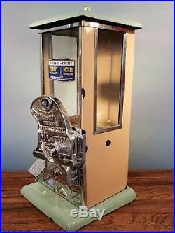 Vintage Antique Master Penny Nickel Gooseneck Gumball Peanut Vending Machine