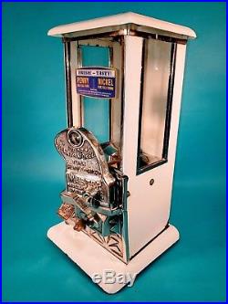 Vintage Antique Master Penny Nickel Gooseneck Gumball Peanut Vending Machine