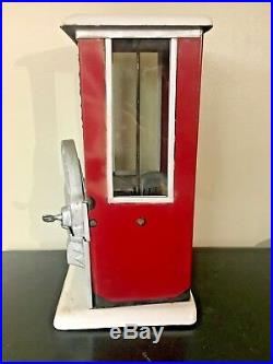 Vintage Antique Master Penny Nickel Gooseneck Gumball Peanut Vending Machine HTF
