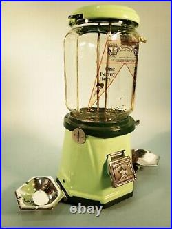 Vintage Antique Model 21 Columbus Peanut Candy Machine With Dual Ashtrays