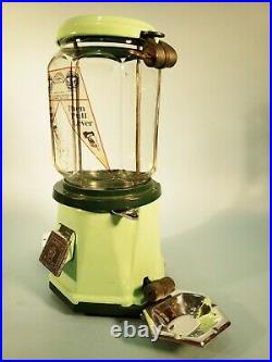 Vintage Antique Model 21 Columbus Peanut Candy Machine With Dual Ashtrays