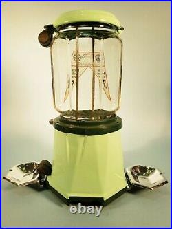 Vintage Antique Model 21 Columbus Peanut Candy Machine With Dual Ashtrays