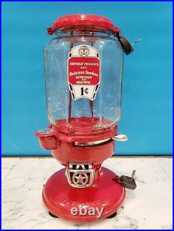 Vintage Antique Model A Columbus 1910 Peanut Gumball Machine